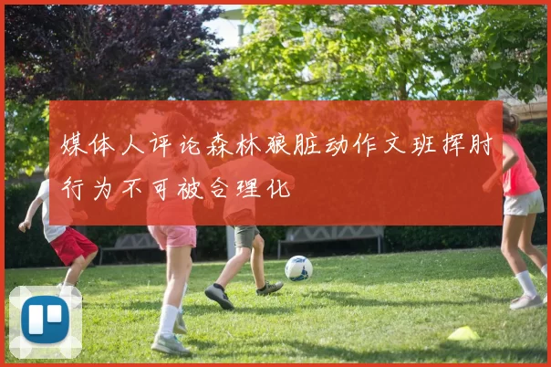 媒体人评论森林狼脏动作文班挥肘行为不可被合理化